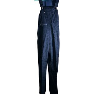 Vintage Levi’s Ski Bib 9/10 Navy Blue Women Corduroy Snow Overalls, RARE